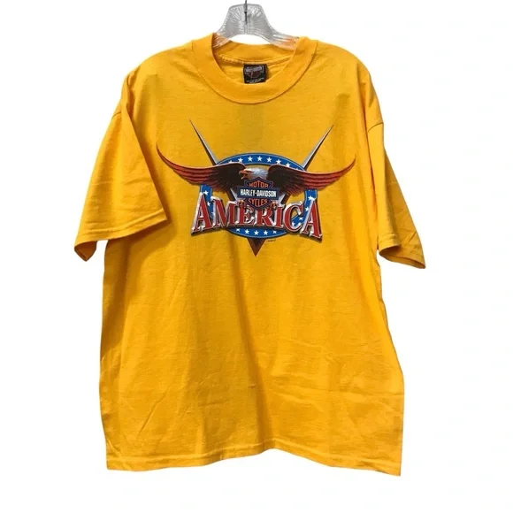 NEW - Harley Davidson H-D Y2K Beartooth MT Motorcycle Shirt L - Made in USA - Picture 8 of 8